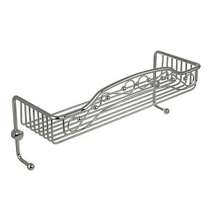 Решетка Migliore Complementi большая одинарная с двумя крючками L40xP15xH15 см, хром 22035 фото