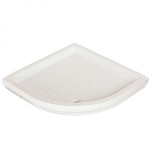 Поддон душевой Migliore, угловой низкий R80хH07 см, керамика ML.PDA-28.390.BI фото