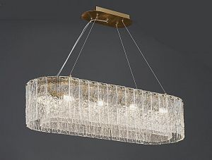 Подвесная люстра Newport 10820/90 brass oval фото