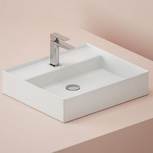 Artceram Scalino Раковина накладная 55х48см, с 1 отв,, без слив перелива, цвет: белый глянец фото