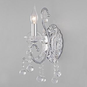 Бра Eurosvet 10096/1 хром/прозрачный хрусталь Strotskis фото