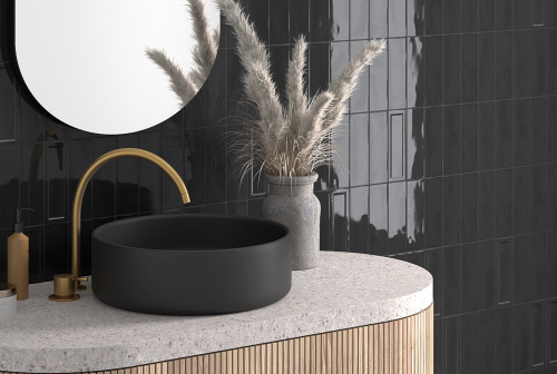 Керамическая плитка Equipe Island 31199 Black 6,5х20 фото 2