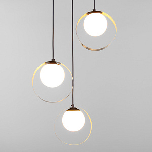 Подвесной светильник Eurosvet 50205/3 черный/бронза фото