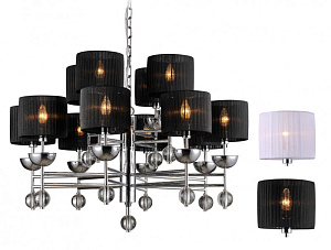 Подвесная люстра Newport 32008+4/C без абажуров фото