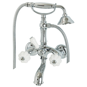 Смеситель для ванны Migliore Olivia внешний, белый/хром 19004 фото