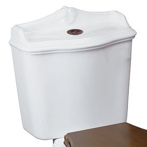 Бачок для моноблока Migliore Impero, с отверстий для кнопки слива, белая керамика 25052 фото