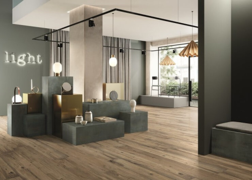 Керамогранит Flaviker Nordik Wood 0003688 Brown Rett 20x120 фото 2