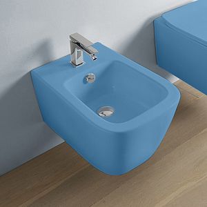 Artceram A16 Биде подвесное 36х52 см, 1 отв,, цвет: blu avio фото