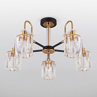 Люстра на штанге Eurosvet 70090/5 черный фото