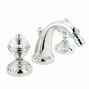 Смеситель для биде Migliore Cristalia на 3 отверстий, ручки Crystal, хром 18584 фото