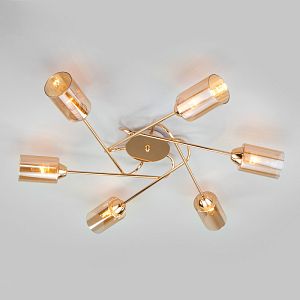 Накладная люстра Eurosvet 30167/6 золото фото