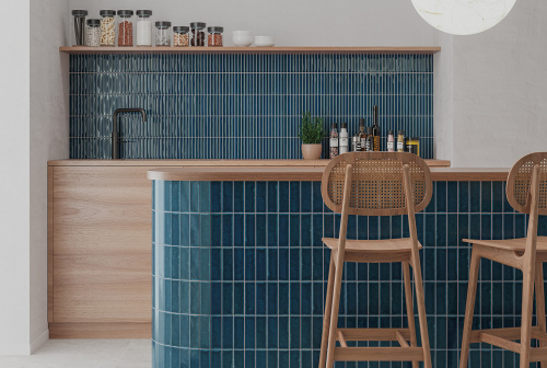 Керамическая плитка WOW Colour Notes 133162 Bars Indigo 12х12,5 фото 2