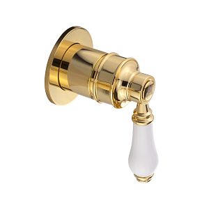 Смеситель скрытого монтажа Migliore Ermitage Mini монокомандный, белый/золото 28593 фото