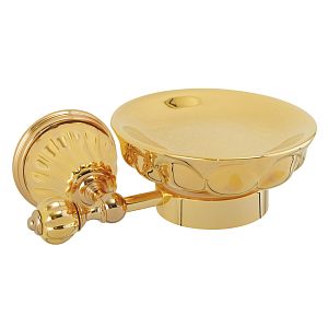 Mыльница Migliore Olivia настенная, керамика золото/золото 24645 фото