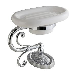 Мыльница Migliore Edera настольная, керамика/хром 16920 фото