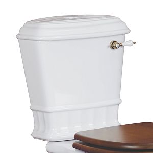 Бачок моноблока Migliore Gianeta, с отверстий для ручки слива, белая керамика 20925 фото