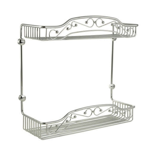 Решетка Migliore Complementi большая двойная L40xP15xH40 см, хром 22036