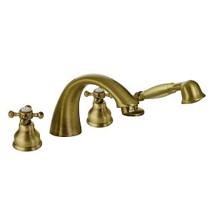 Смеситель на борт ванны Migliore Lady, на 4 отверстий, бронза 18812 фото