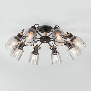 Люстра на штанге Eurosvet 70111/8 черный фото