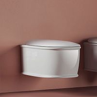 Artceram Atelier Унитаз подвесной, 52х37см, безободковый, с крепежом, цвет: белый фото