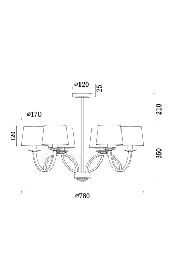 Люстра Freya FR5034PL-06CH фото 3