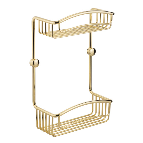 Решетка двойная Migliore Complementi L20xP10xH30 см, золото 22050