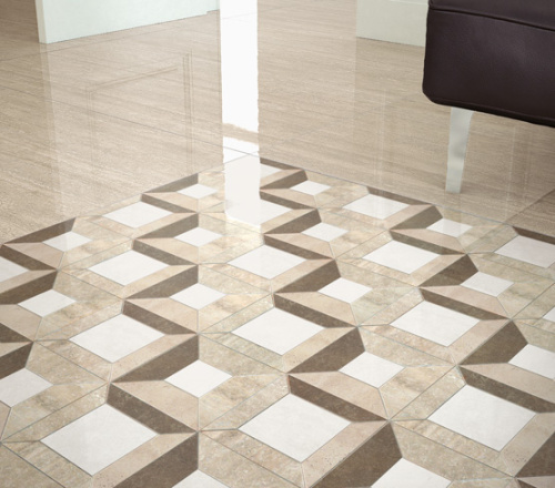 Глазурованный керамогранит Casalgrande Padana Marmoker 2950235 Travertino Romano Lucido 59x59 фото 2