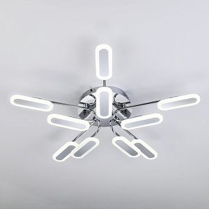 Накладная люстра Eurosvet 90148/10 хром фото