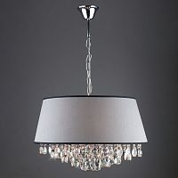 Подвесная люстра Eurosvet 10092/5 хром/прозрачный хрусталь Strotskis фото