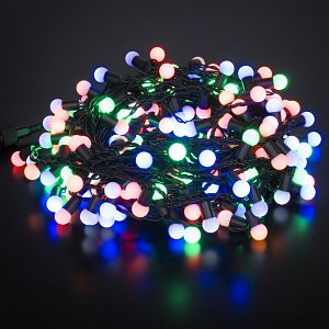 Светодиодная нить Eurosvet 400-104 мульти с эффектом мерцания 20м IP65 фото