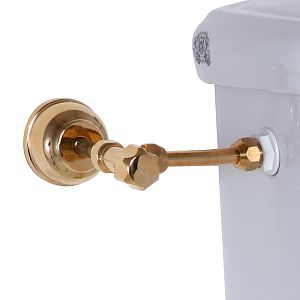 Подводка для бачка WC Migliore Ricambi с запорным краном, золото 20517 фото