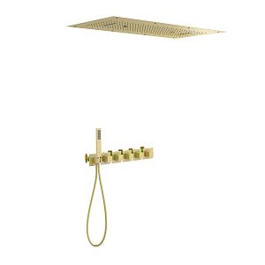 Душевая система встроенная с термостатом Timo Petruma SX-5329/17SM золото матовое фото