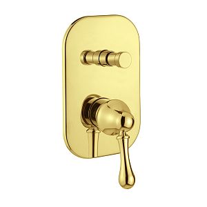 Смеситель скрытого монтажа Migliore Maya монокомандный, 2-х позиционный с девиатором, золото 18933 фото