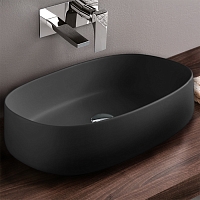 Artceram Cognac Раковина 55х35 см, без отв,, накладная, цвет: черный фото