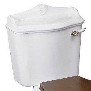 Бачок для моноблока Migliore Impero, с отверстий для ручки слива, белая керамика 20798 фото