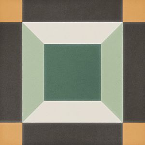 Керамогранит DNA Tiles Sync 125641 Cube Green 15x15 фото