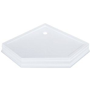 Поддон душевой Migliore Diadema, пятиугольный 105x105хH16 см, стеклокомпозит, декор 24482 фото