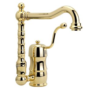 Смеситель для кухни Migliore Queen Nostalgia монокомандный, золото 18282 фото