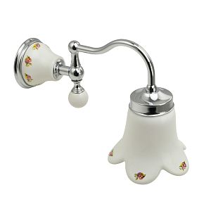 Светильник настенный Migliore Provance, плафон керамика с декором/хром 17676 фото