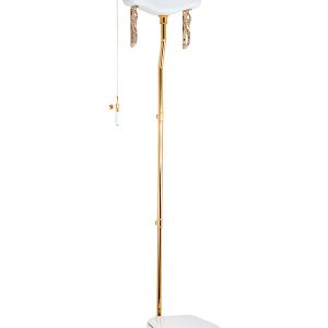 Труба высокого бачка Migliore Ricambi Г-образная, D32/d32 мм, с отражателем, золото (в комплекте крепеж) 25815 фото