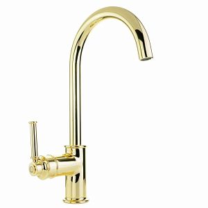 Смеситель для кухни Migliore Ermitage Mini монокомандный, ручка сбоку латунь, золото 31484 фото