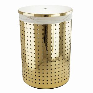 Корзина для белья Migliore Complementi, 72 литра, D40, H58 см, золото 21995 фото