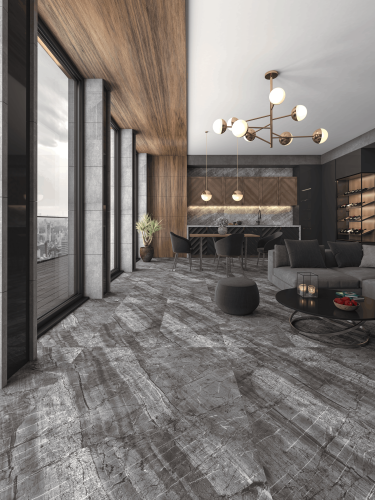 QUA Granite Davao Anthracite 120x60 серый матовая фото 7