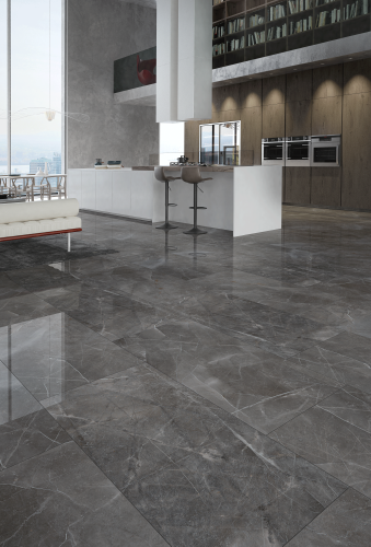 BIEN Turin Grey 120x60 серый полированная фото 2