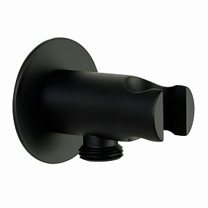 Держатель для ручного душа Migliore Ermitage Mini со штуцером, черный матовый 30865 фото