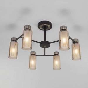 Люстра на штанге Eurosvet 70115/6 черный фото