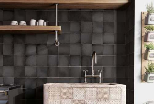 Керамическая плитка Equipe Magma 24972 Black Coal 13,2х13,2 фото 2