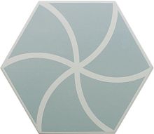 Керамогранит DNA Tiles Fancy 127009 Waves Blue 20х23 фото