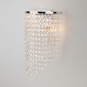 Бра Eurosvet 3102/2 хром/прозрачный хрусталь Strotskis фото