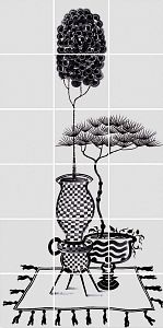 Bardelli Cuban Black Декор 4 60x120 глазурованный глянцевый фото